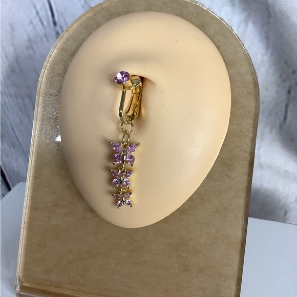 Clip-On Belly Button Ring - Picture 4 of 4